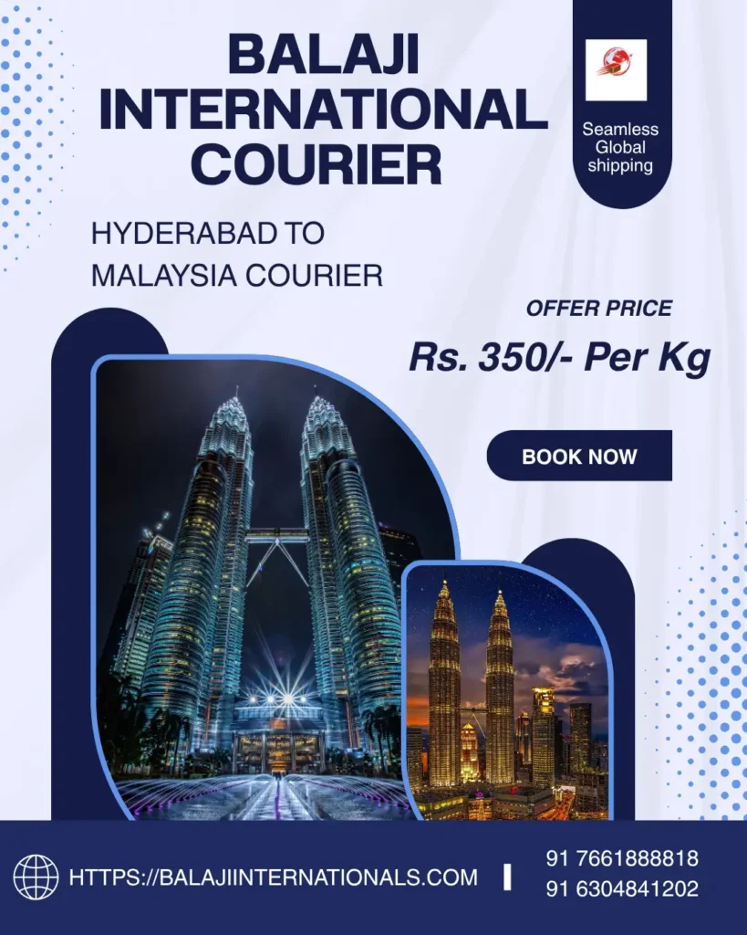 Hyderabad to Malaysia Courier
