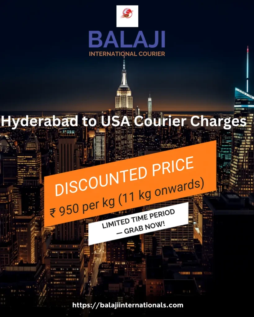 Hyderabad to USA Courier Service